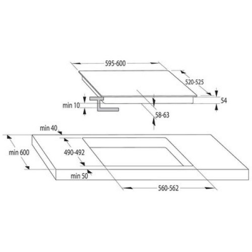 ΕΣΤΙΑ ΕΝΤΟΙΧ.ΑΥΤΟΝ.ΕΠΑΓ.ΚΕΡΑΜ GORENJE GI6401BSC (034067101) 4ΕΣΤΙΩΝ ΑΦΗΣ